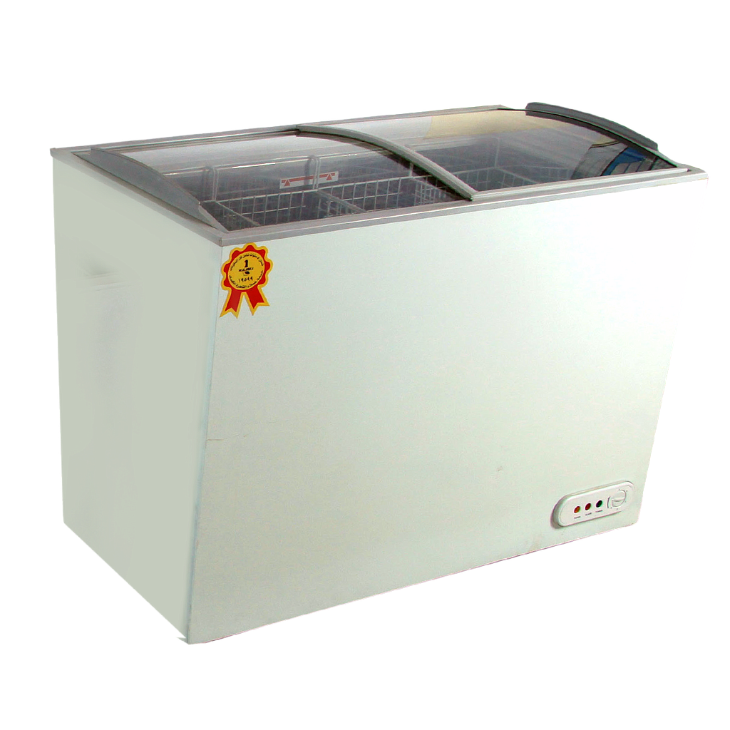 IC400 فريزر عرض زجاج 379 لتر
