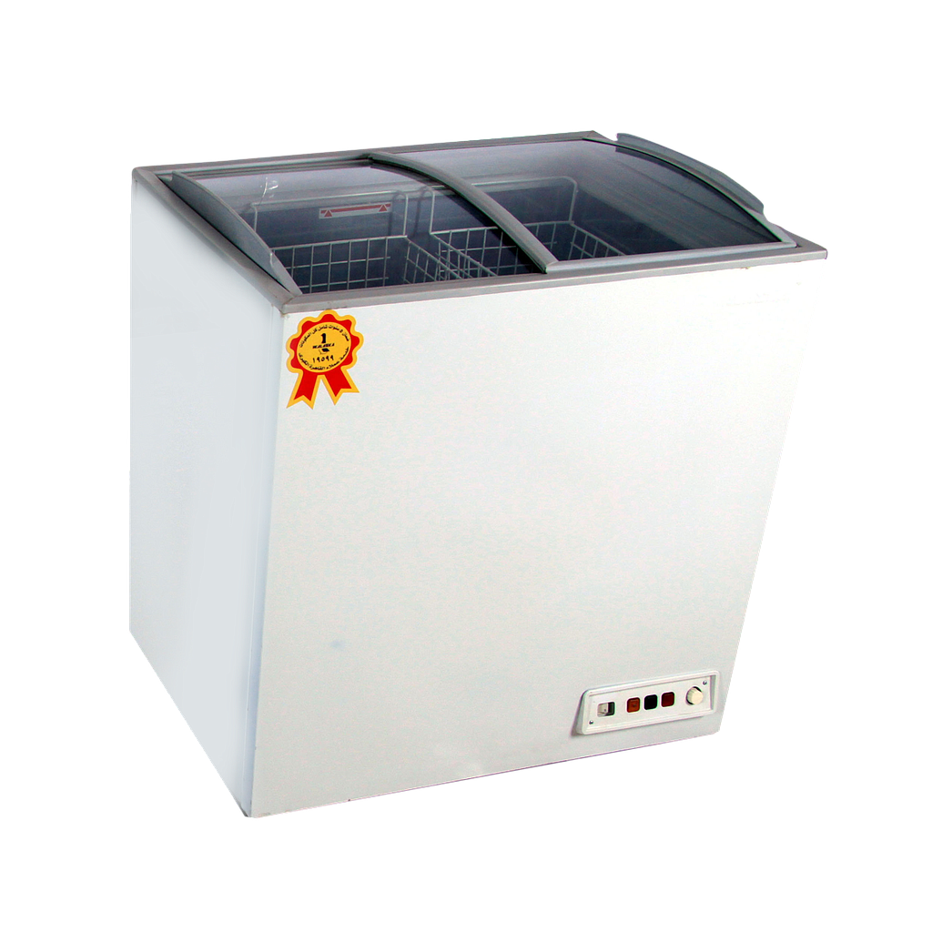 فريزر عرض باب زجاج 200 ( 225 لتر )